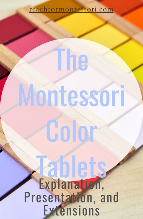 Montessori Color Tablets, Memory Activities, Montessori Color, Montessori Lessons, Primary And Secondary Colors, Montessori Education, Montessori Classroom, Montessori Baby, Maria Montessori