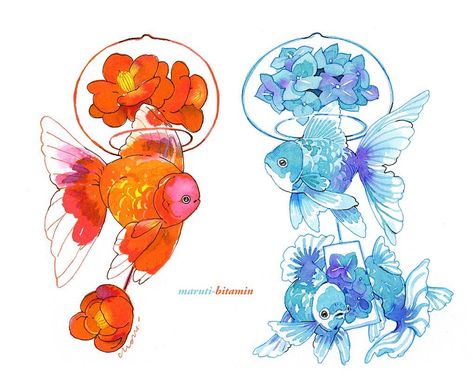 Wind chime concepts 💨 | Instagram Lantern Plant, Underwater Art, A Vet, Gold Fish, March 5, Sketchbook Journaling, Bunny Girl, Cute Creatures, Wind Chime