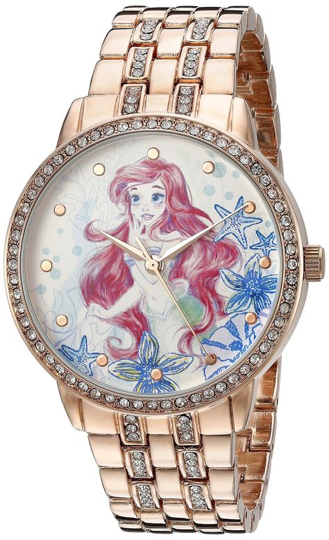 Disney Princess watches featuring Ariel and Jasmine Disney Products, Disney Watches, Skull Fashion, Girls Watches, Disney Collectables, Disney Jewelry, Jewelry Images, Disney Cruise Line, Disney Accessories