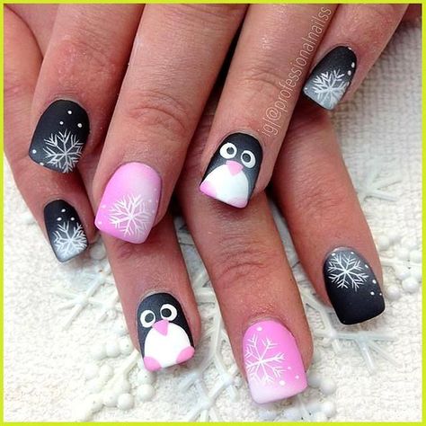 It's January, and you can't skip getting your nails done for the new year. We're totally obsessed with these January nails for 2024. We've got you everything from January nail designs 2024, January nails ideas simple, cute January nails, January nails ideas, January nails ideas simple classy, January nail colors, and so much more Snowflakes Nails, Penguin Nails, Pretty Fingers, Christmas Gel Nails, Pink Nail Art, Christmas Nail Art Designs, Nails For Kids, Winter Nail Designs, Pink Nail