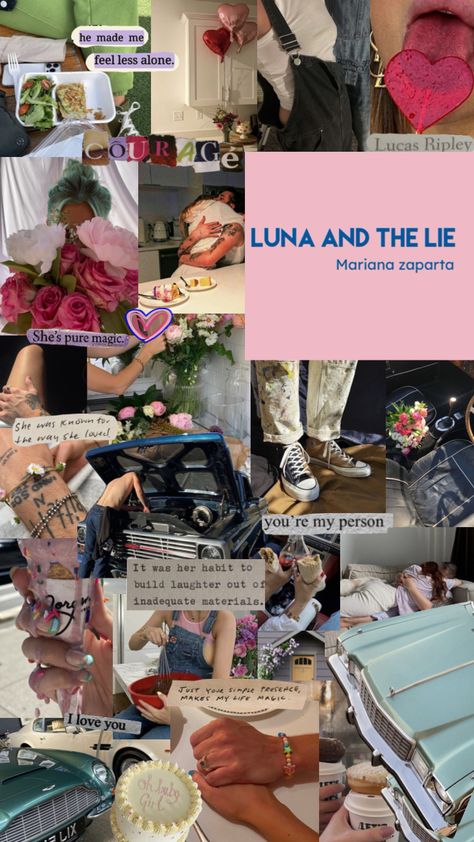 #lunaandthelie #marianazapata #wallpaper #vibes Luna And The Lie Aesthetic, Luna And The Lie Mariana Zapata, Luna And The Lie, Lie Aesthetic, Book Wallpapers, Collage Books, Law Of Love, Wallpaper Vibes, I Love You Girl