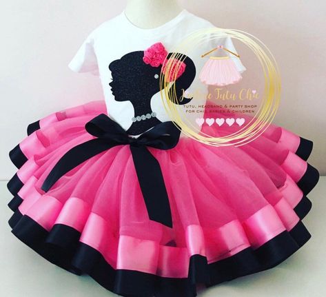 Barbie Birthday Shirt, Hot Pink Birthday, Doll Tutu, Barbie Shirt, Barbie Theme Party, Barbie Birthday Party, Birthday Tutu Outfit, Barbie Theme, Birthday Party Outfits