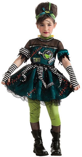 Green Frankenstein Princess Dress-Up Set - Toddler & Kids Toddler Princess Costume, Bride Of Frankenstein Costume, Princess Costume Kids, Frankenstein Costume, New Halloween Costumes, Mickey Safari, Bride Costume, Princess Dress Up, Toddler Halloween Costumes