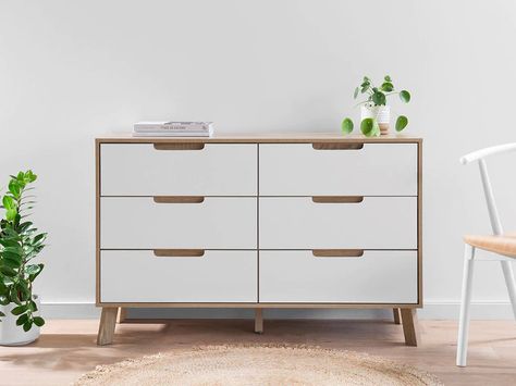 Bedroom Drawers & Storage - Huge Range Of Drawers | Mocka Modern Chest Of Drawers, Drawers Bedroom, Bedroom Drawers, White Drawers, Furniture Packages, Set Of Drawers, Baby Nursery Furniture, White Doors, Bedroom Dressers