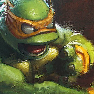 Michelangelo Turtle, Michelangelo Art, Pricing List, Tmnt Mikey, Tmnt Artwork, Turtle Tattoo, Ninja Turtles Art, Fire Emblem Awakening, Turtle Painting