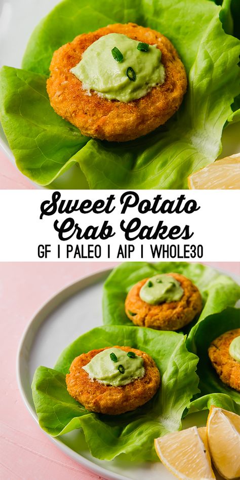 Aip Crab Cakes, Aip Seafood Recipes, Aip Fish Recipes, Potato Crab Cakes, Paleo Seafood, Aip Foods, Aip Diet Recipes, Unbound Wellness, Autoimmune Recipes