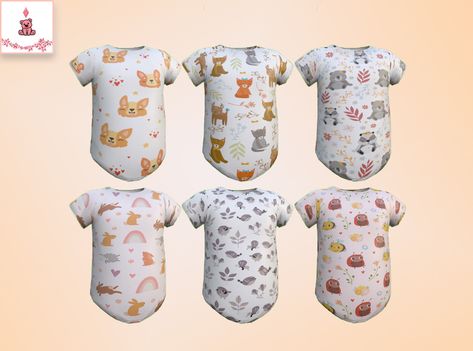 Animal Onesies Sims 4 Cc Maxis, Infants Cc, Sims 4 Cc Maxis Match, Black Simmer, Infant Onesies, Sims 4 Toddler Clothes, Animal Onesies, Sims 4 Piercings, Sims Baby