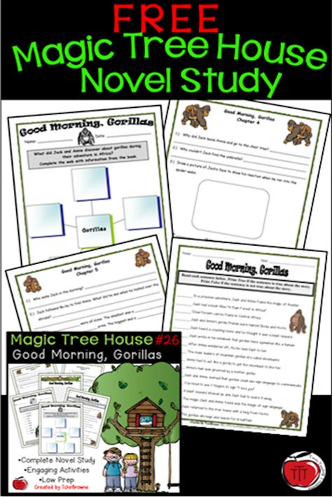 Chapter Book Study 2nd Grade, 2nd Grade Novel Study, Magic Tree House Comprehension Questions Free, Steam Homeschool, Magic Tree House Lessons, Magic Tree House Activities, 2nd Grade Books, Magic Tree House Books, Magic Tree House