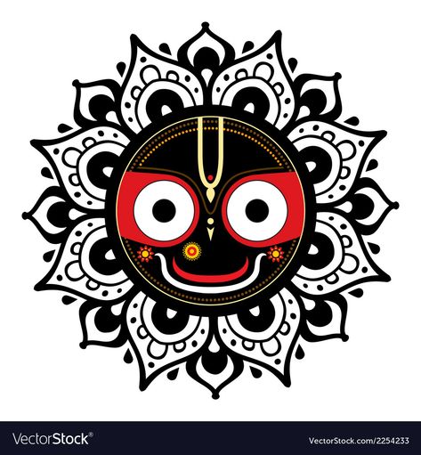 Puri Jagannath Tattoo, God Jagannath Drawing, Jagganath Lord Drawing Easy, Jaganath Prabhu Drawing Easy, Jagannath Painting Art Mandala, Jagannath Mandala Art Easy, Jaganath Prabhu Painting, Jaganath Prabhu Drawing, Jagganath Lord Drawing