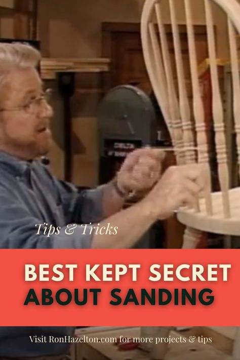 Refinish Spindle Chairs, Diy Furniture Legs How To Make, Sanding Chairs With Spindles, Spindle Chair Makeover, Furniture Stripping, Sanding Furniture, Restore Wood Furniture, Diy Furniture Repair, Round Objects