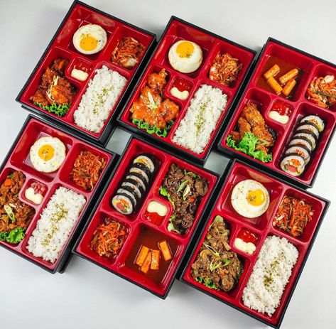 Korean Food Packaging, Korean Lunch Box, Korean Soup, Food Business Ideas, Takeout Food, Juice Packaging, K Food, Korean Restaurant, Salty Foods