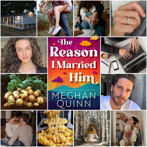 🥔📚 Happy Release Day to the fabulous Meghan Quinn! 📚🥔 THE REASON I MARRIED HIM, a brand new sexy, marriage of convenience romance from USA… | Instagram Did I Say Yes, Megan Quinn, Meghan Quinn, A Couple In Love, Marriage Of Convenience, Collage Book, Couple Romance, Favorite Authors, Married Couple