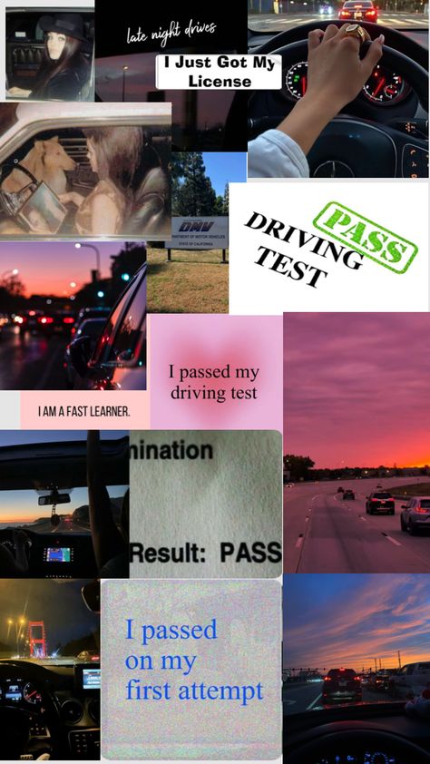 Driving Theory Test, Driving Theory, Permit Test, Passed Driving Test, Vision Board Pics, Manifesting Vision Board, College Motivation, Vision Board Wallpaper, Vision Board Pictures