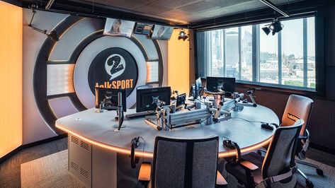 Radio Studio Refit | GS Contracts Project Radio Studio Interior Design, Radio Station Studio Design, Radio Studio Design, Radio Studio, Studio Interior Design, Radio Stations, Company Branding, Studio Design, Fresh Look