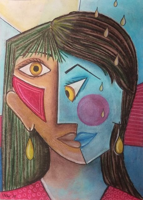 Cubist Portraits, Picasso Cubism, Famous Artists Paintings, Picasso Portraits, Winter Art Lesson, Pablo Picasso Art, Art Picasso, Pablo Picasso Paintings, Cubist Art