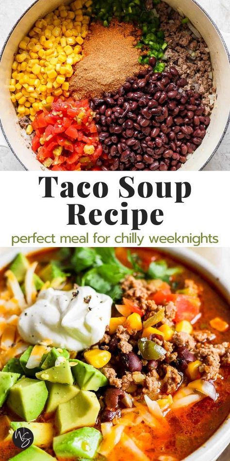 Vegan Taco Soup Recipe, Taco Soup Dairy Free, Grain Free Soup Recipes, Low Fodmap Taco Soup, Gluten Free Taco Soup, Easy Gluten Free Soup, Dairy Free Gluten Free Soup, Soup Recipes Dairy Free, Dairy Free Soup Recipes