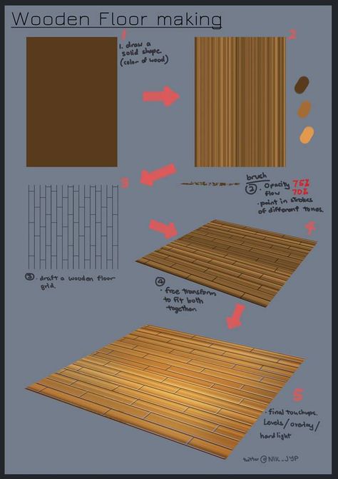 How To Draw Wood, Rendering Drawing, Interior Design Portfolio Layout, Wood Floor Texture, Concept Art Tutorial, Texture Drawing, Paint Brush Art, Background Drawing, Bullet Journal Lettering Ideas