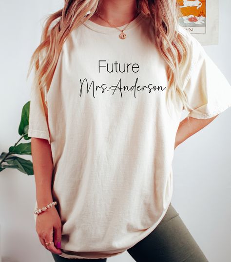 Custom Future Mrs Shirt Personalized Wedding Gift Future Wife Gift Bachelorette Party Tshirt Bridal Shower Engagement Gift Custom Wife Tee Bachelorette Party Tshirt, Future Mrs Shirt, Bachelorette Party Tshirts, Gift Bachelorette Party, Mrs Shirt, Personalized Wedding Gift, Future Mrs, Future Wife, Wife Gift