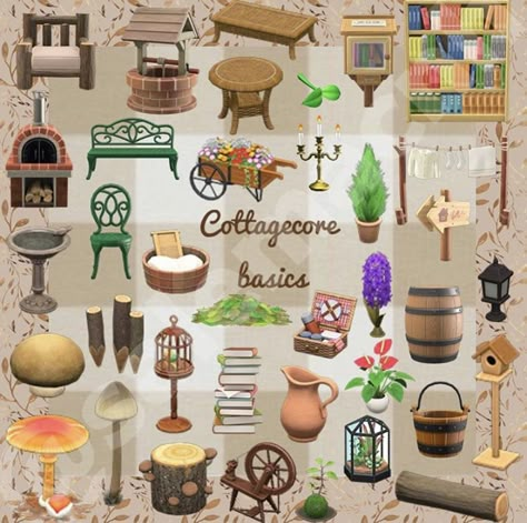 Acnh Cottage Core Island Ideas, Acnh Cottagecore Furniture List, Acnh Cottagecore Guide, Cottage Core Animal Crossing House, Cottage Core Items Acnh, Forest Core Villagers Acnh, Anch Cottage Core, Acne Cottage Core Designs, Acnh Cottagecore Furniture