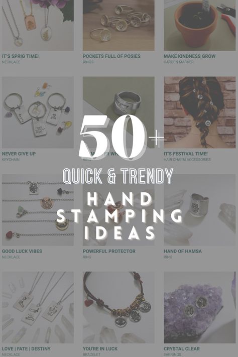 Stamping Metal Jewelry, Diy Metal Stamping Ideas, Metal Stamps For Jewelry, Copper Stamped Jewelry, Stamping Jewelry Diy, Diy Hand Stamped Jewelry, Impressart Jewelry Ideas, Diy Stamped Jewelry, Impression Art Metal Stamping