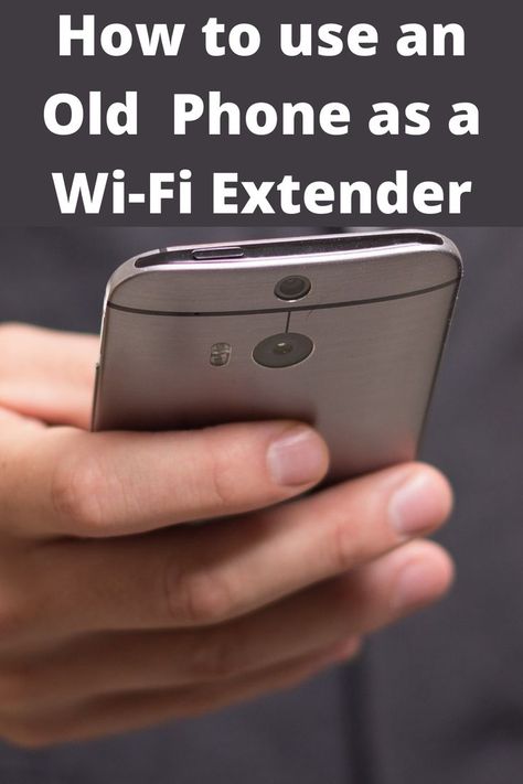 If you have an old phone, or a second phone, you can use this as a Wi-Fi Extender to boost your Wi-Fi signal. Here we explain how this can be done. Wifi Extender, Wifi Signal, Old Phone, Wi Fi, How To Use