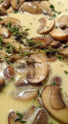 Marsala Mushroom Cream Sauce Marsala Cream Sauce, Mushroom Marsala, Marsala Mushrooms, New York Strip Steak, Steak Sandwiches, Mushroom Cream Sauces, Strip Steak, Alfredo Sauce, Mushroom Recipes