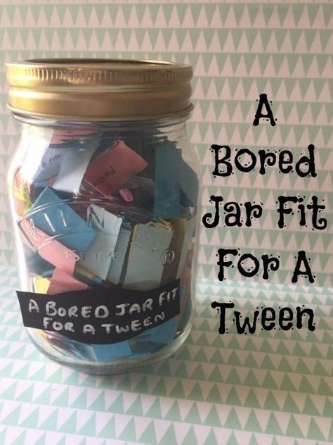 {Free Printable} After my tween grew out of some of the activities in our old bored jar, I made her a bored jar fit for a tween! It's filled with ideas to keep her occupied over the Summer and I've even made a free printable for you so you can print off the ideas and use them to make a bored jar of your own.#parentingteens #teenagers #lollysticks #Diy #familyfun #bucketlist #bored jar #tween #summer #summerfun #summersun #thingstodowiththekids #bucketlist #familyfun #ideas #boredombusters Crafts To Do When Your Bored, Bored Jar, Frugal Family, What To Do When Bored, Boredom Busters, Diy Crafts To Do, Fun Diy Crafts, Diy Kit, My New Room