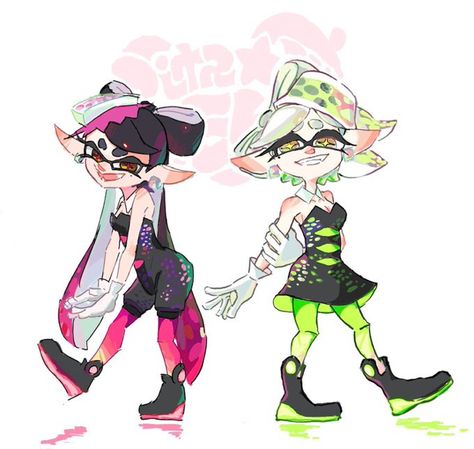 Splatoon Drawings, Pickled Plums, Cartoon Painting Ideas On Canvas, Splatoon Video, Splatoon Squid Sisters, Marie Splatoon, Splatoon Idols, Splatoon Squid, Nintendo Splatoon