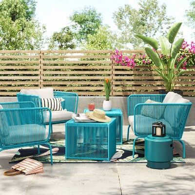 Read reviews and buy Fisher Patio Deep Seating Collection - Project 62™ at Target. Choose from contactless Same Day Delivery, Drive Up and more. Colorful Patio, Patio Loveseat, Outdoor Entertaining Spaces, Project 62, Green Colour Palette, Small Outdoor Spaces, Patio Dining Chairs, Coffee Table Setting, Patio Set