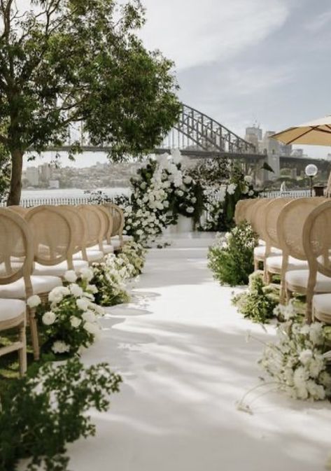 Wedding Venue Melbourne, Botanical Garden Wedding Ceremony, Wedding Venues Australia, Wedding Venue Set Up, Wedding Venue Australia, Sydney Wedding Venues, Melbourne Wedding Venues, Wedding Flower Aisle, Royal Themed Wedding