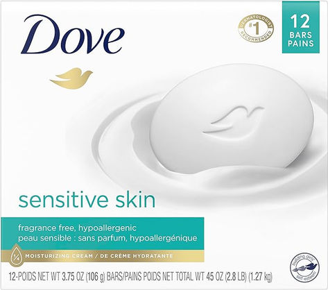 NATURAL NOURISHMENT: Enriched with ¼ moisturizing cream, Dove Sensitive Skin Beauty Bar is made with kind-to-skin cleansers #1 DERMATOLOGIST RECOMMENDED: Hypoallergenic and mild formula of this nourishing beauty bar is perfect for sensitive skin and helps it maintain its natural moisture GENTLE CLEANSING: The luxurious lather of this Dove Beauty Bar won’t dry skin like other bath soaps It’s gentle enough to use every day, both body and face Dove Sensitive Skin, Dove Beauty Bar, Dove Beauty, Gentle Facial Cleanser, Moisturizing Cream, Dermatologist Recommended, Beauty Bar, Fragrance Free, Bar Soap