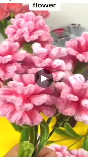 33_Handmade diy pipe cleaner carnations flowers#handmade #diy #handmadegifts #handmadecraft #gift #flowers #craft #diy | Tony Carlowitz | Tony Carlowitz · Original audio Pipe Cleaner Flowers, Gift Flowers, Flowers Craft, Diy Pipe, Flowers Handmade, Pipe Cleaners, Pipe Cleaner, Ribbon Flowers, Craft Diy