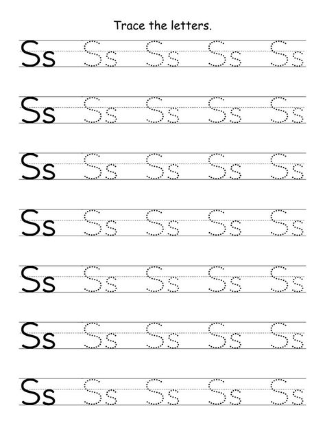 S Worksheets For Preschool, Letter S Tracing, Preschool Free Printables, Writing Worksheets Kindergarten, Tracing Alphabet Letters, Letter S Activities, Letter Worksheets Kindergarten, Tracing Letters Preschool, Letter S Worksheets