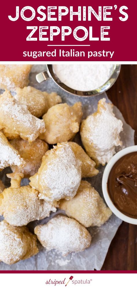 Zeppoli Recipe, Italian Fried Dough, Zeppole Recipe, Italian Baking, Butter Mochi, Italian Cookie, Italian Cookie Recipes, Yeast Dough, Italian Pastries