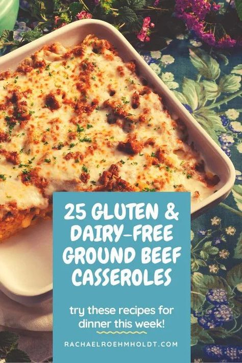 Looking for some gluten-free dairy-free ground beef casserole recipes? Find Mexican casseroles, Shepherd's pie, and hamburger casseroles in this post. Gluten Free Recipes With Hamburger Meat, Recipes With Ground Beef Dairy Free, Beef Recipes Gluten Free Dairy Free, Gf Df Casserole Recipes, Gf Df Casseroles, Gf Df Beef Recipes, Dairy Free Casseroles Ground Beef, Gluten Free Ground Beef Casserole Recipes, Non Dairy Ground Beef Recipes