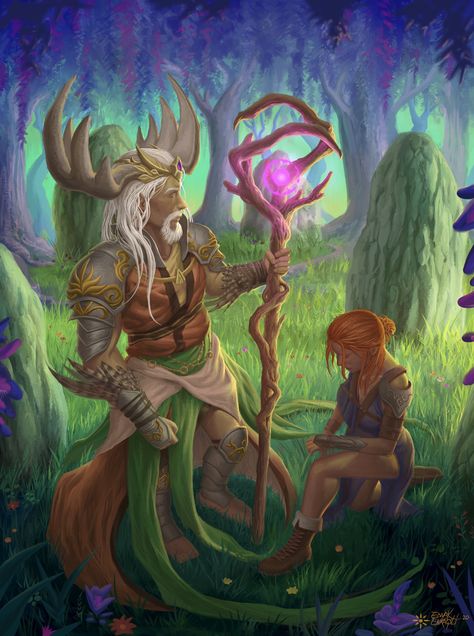 ArtStation - Dagda, The Good God. , Envak Enkaqti Dagda Celtic God, The Dagda, Celtic Gods, Have A Great Week, Celtic Mythology, Pagan Witch, Beautiful Forest, Fantasy Monster, Warrior Girl