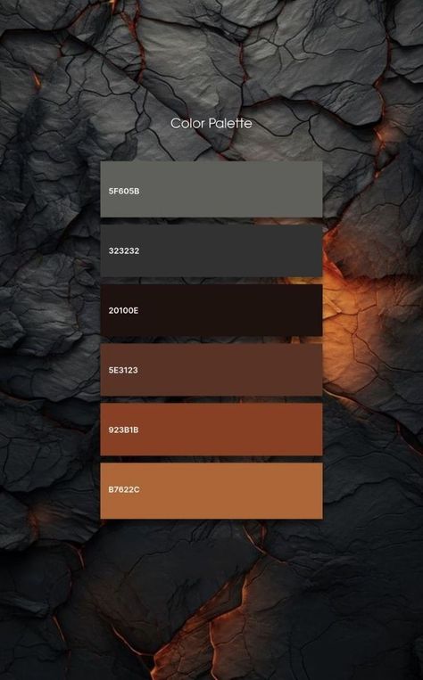 Cooper Color Scheme, Metal Color Palette, Copper Color Palette, Copper Colour Palette, Warm Bedroom Colors, Element Of Design, Website Color Palette, Orange Color Palettes, Bedroom Colour Palette