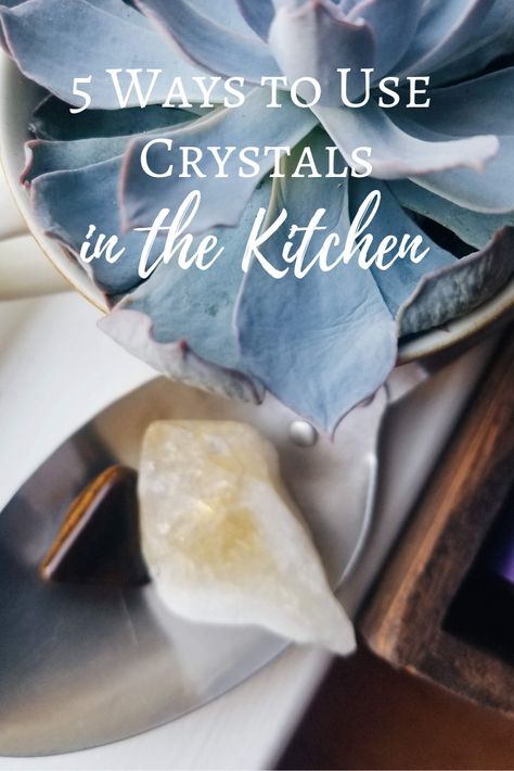 5 Ways to Use Crystals in the Kitchen | The Witch of Lupine Hollow Kitchen Witch Crystals, Crystals For The Kitchen, Kitchen Crystals, Crystals For Kitchen, Kitchen Witchcraft, Witchcraft Diy, Witchy Kitchen, Kitchen Witch Recipes, Honey Bbq Chicken