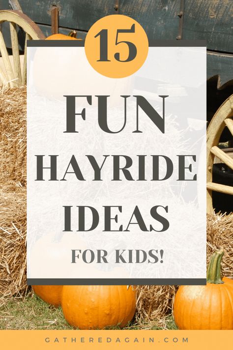 Fall Fun Day Games, Fall Festival Activity Ideas, Hayride Party Ideas, Thanksgiving Fall Festival Ideas, Family Fall Party Ideas, Fall Hayride Party Ideas, Halloween Hayride Decorations, Hayrides Ideas, Fall Festival Games For Toddlers