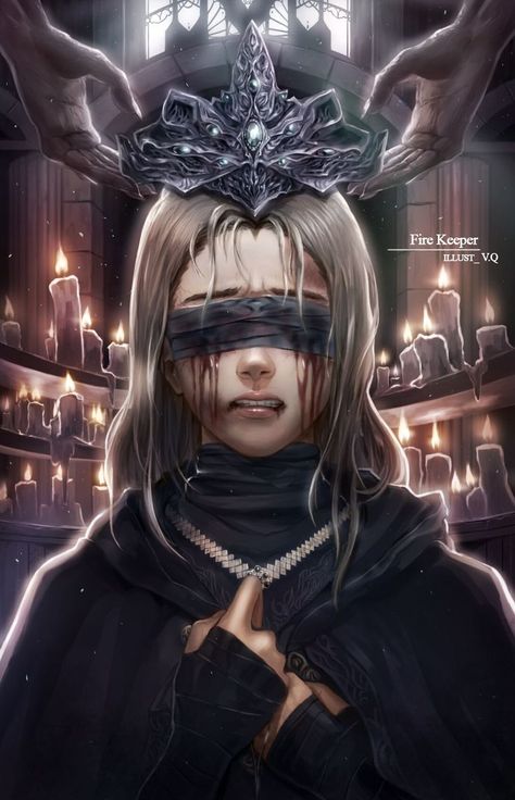 Mroczny Elf, Fii Puternic, Fire Keeper, Dark Souls 3, Dark Souls Art, 다크 판타지, Dark Soul, Bloodborne, Soul Art