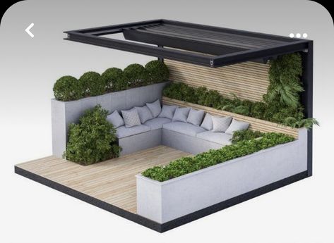 Landscape Furniture, Roof Garden Design, Terrace Garden Design, Backyard Fence, Rooftop Terrace Design, Modern Backyard Landscaping, Rooftop Design, Back Garden Design, Backyard Seating