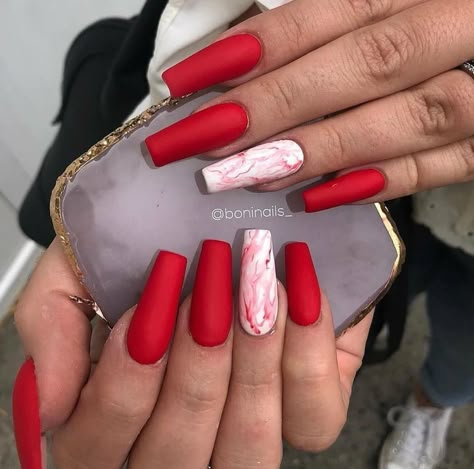 Nail Inspo Trendy, Red Nails Acrylic, Coffin Nails Ombre, Nails Acrylic Square, Red Acrylic Nails, Plaid Nails, Nail Designs Valentines, Vacation Nails, Pretty Nail Art