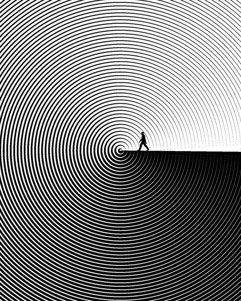 Image Illusion, The Point Of No Return, Point Of No Return, Optical Art, Optical Illusions Art, Geometry Art, Illusion Art, Dark Photography, Anatomy Art