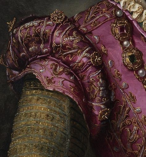 Portrait of a Lady probably Camilla Martelli de Medici by Alessandro Allori Artists Painting, Yennefer Of Vengerberg, Painting Details, Art Details, History Fashion, Clothing Details, Detail Art, Historical Costume, Classical Art