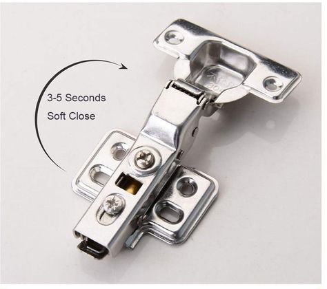 NUZAMAS 4 Standard Soft Close Door Hinges Kitchen Cabinet Cupboard Door Hinge 90 Degree Full Overlay-2 Pairs, #Ad #Door, #Sponsored, #Hinges, #Kitchen, #Close Soft Close Hinges, Close Door, Cabinet Cupboard, Spring Hinge, Door Hinges, Kitchen Cabinet, Bend, Cupboard, Hinges