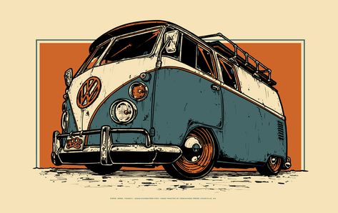 vintage volkswagen bus art - Google Search Volkswagen Bus Art, Vintage Volkswagen Bus, Bus Art, T1 Bus, Vw Art, Volkswagen Van, Combi Volkswagen, Combi Vw, Vw T6