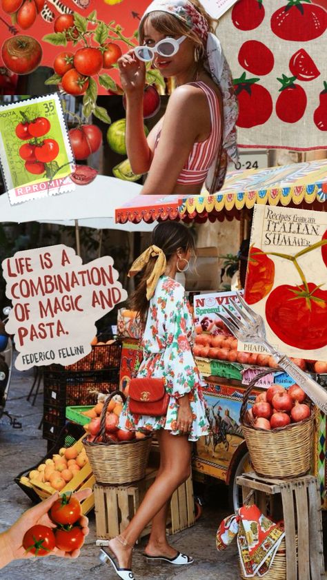 Tomato girl summer #tomatogirl #tomatogirlsummer #italianaesthetic #italianfood Tomato Girl Aesthetic, Tomato Girl Summer, Tomato Girl, Aesthetic Collage, Summer Aesthetic, Summer Girls