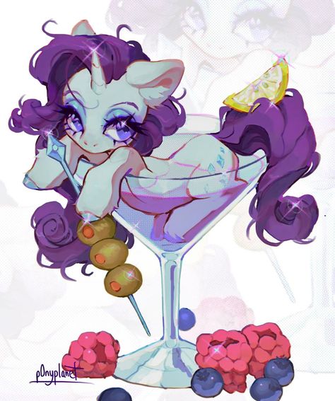 #3179280 - safe, artist:p0nyplanet, rarity, pony, unicorn, cup, cup of pony, female, food, lemon slice, lying down, mare, martini glass, micro, olive, prone, raspberry (food), solo, zoom layer - Derpibooru Mlp Fnaf, Raspberry Food, Rarity Pony, Mlp Rarity, My Little Pony Rarity, Pony Unicorn, Cup Cup, My Lil Pony, Mlp Fan Art