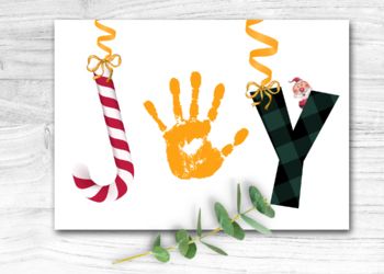 FOREVER JUNE DIGITAL DESIGNLOOKING FOR A FUN CHRISTMAS HANDPRINT CRAFT FOR KIDS?A very special Handprint Christmas Craft for students, this JOY craft for kids is super simple to create and will have your students or children excited to use their own hand prints to create a special Christmas Keepsake... Handprint Printable, Holiday Party Activities, Christmas Handprint Crafts, Christmas Handprint, Diy Card Making, Holiday Party Kids, Handprint Christmas, December Crafts, Christmas Crafts For Toddlers