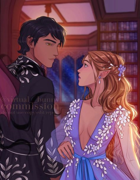 Fanart Acotar, Happy Solstice, Sjm Books, Sara J Maas, Sweet Couples, Feyre And Rhysand, Book Fanart, Acotar Series, A Court Of Wings And Ruin